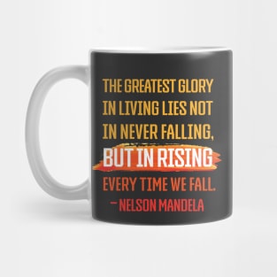 Rising Nelson Mandela Quote Mug